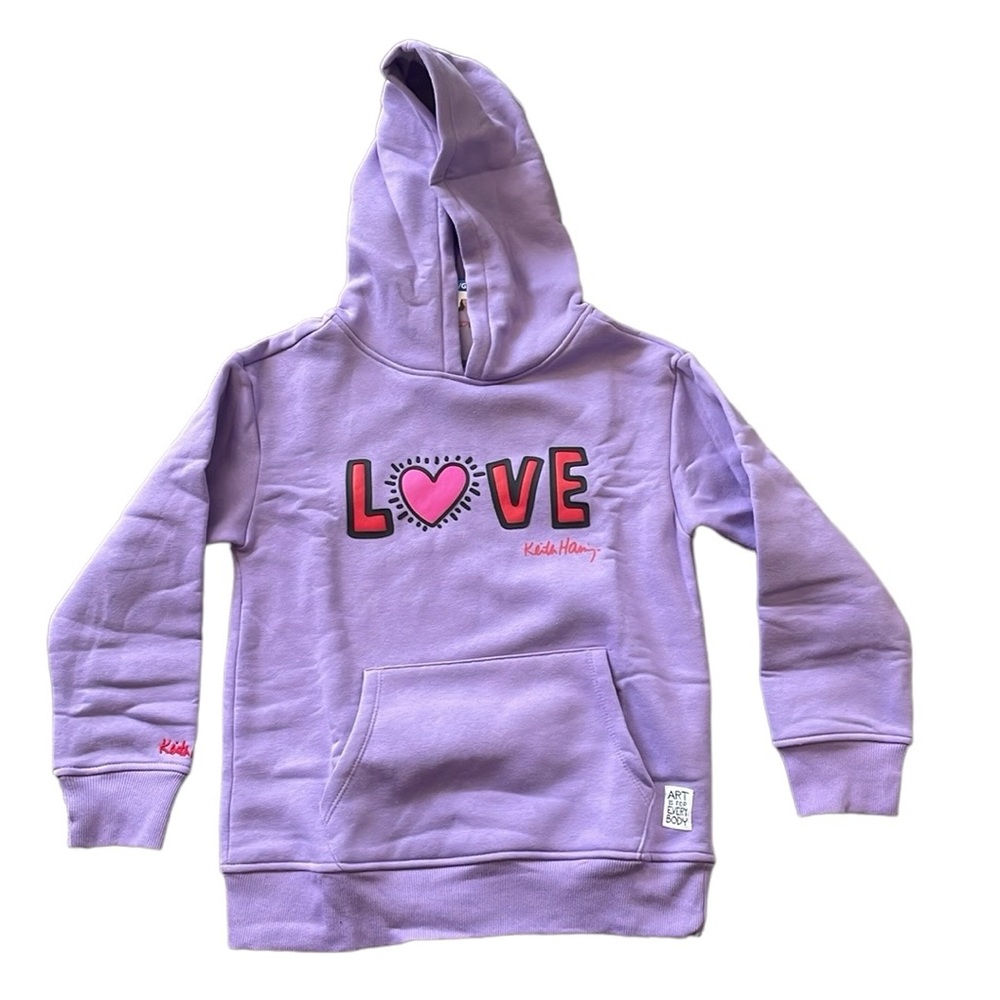 KEITH HARING - Girls’ Pullover Hoodie Sweater